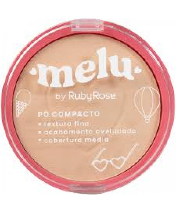 PO FACIAL COMPACTO MELU MC50 RUBYROSE